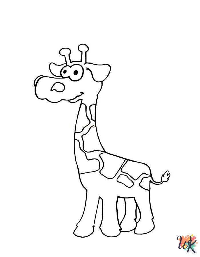 coloriage Girafe  en ligne maternelle