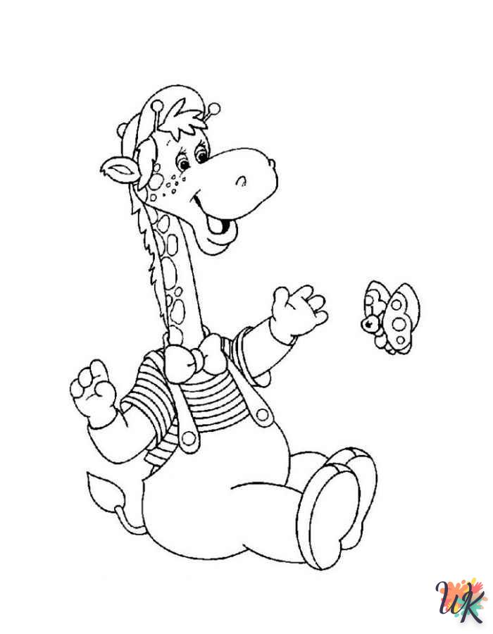 coloriage Girafe  pour enfant