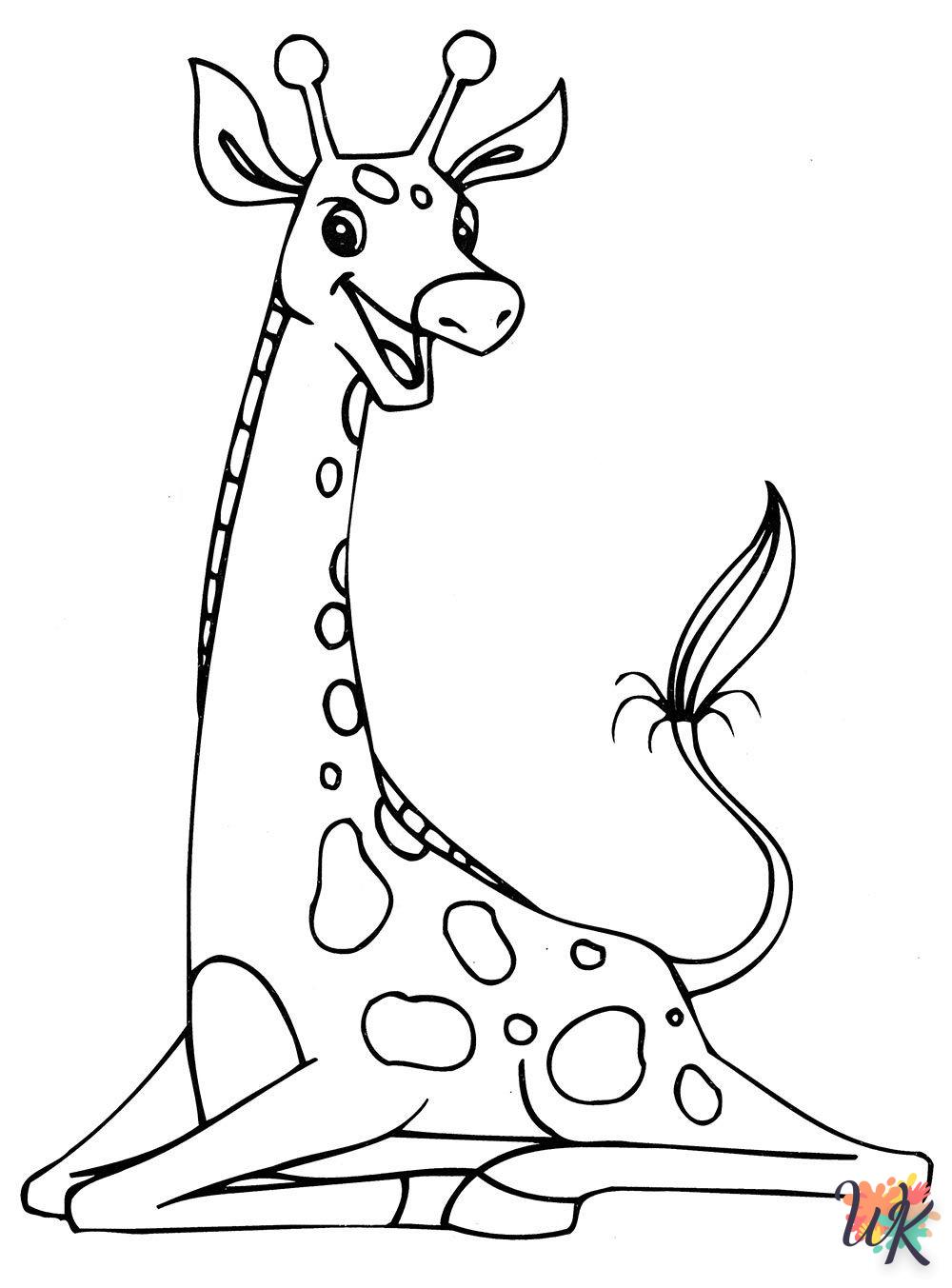 coloriage Girafe  de pour enfants