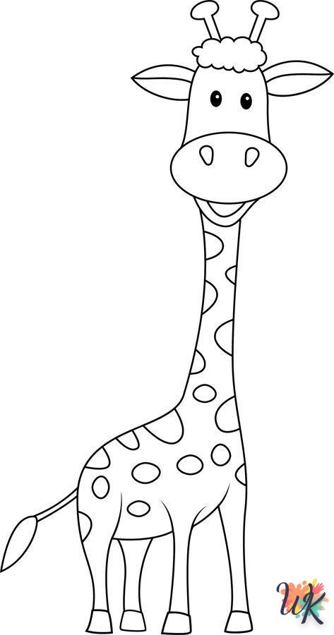 coloriage Girafe  pour enfants à télécharger