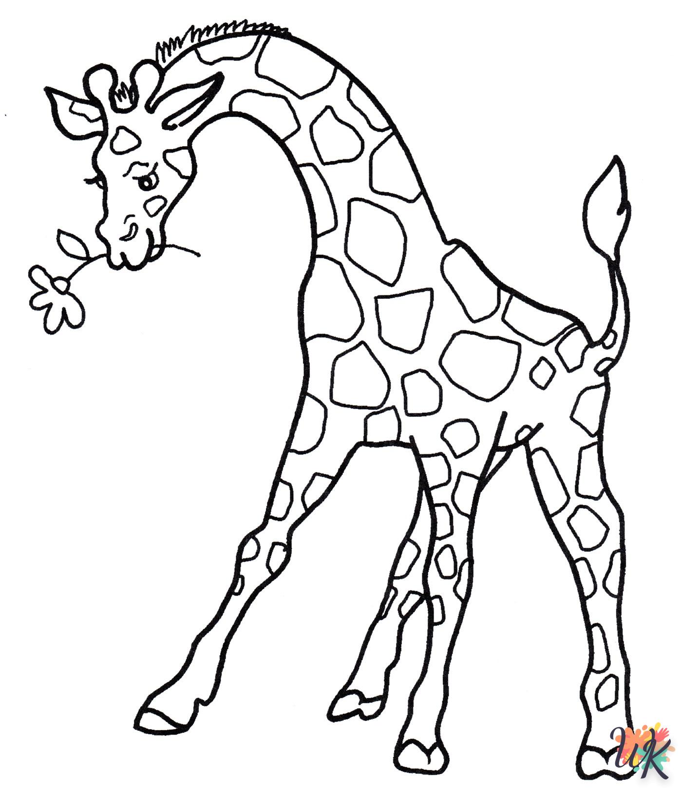 alphabet coloriage Girafe  en ligne