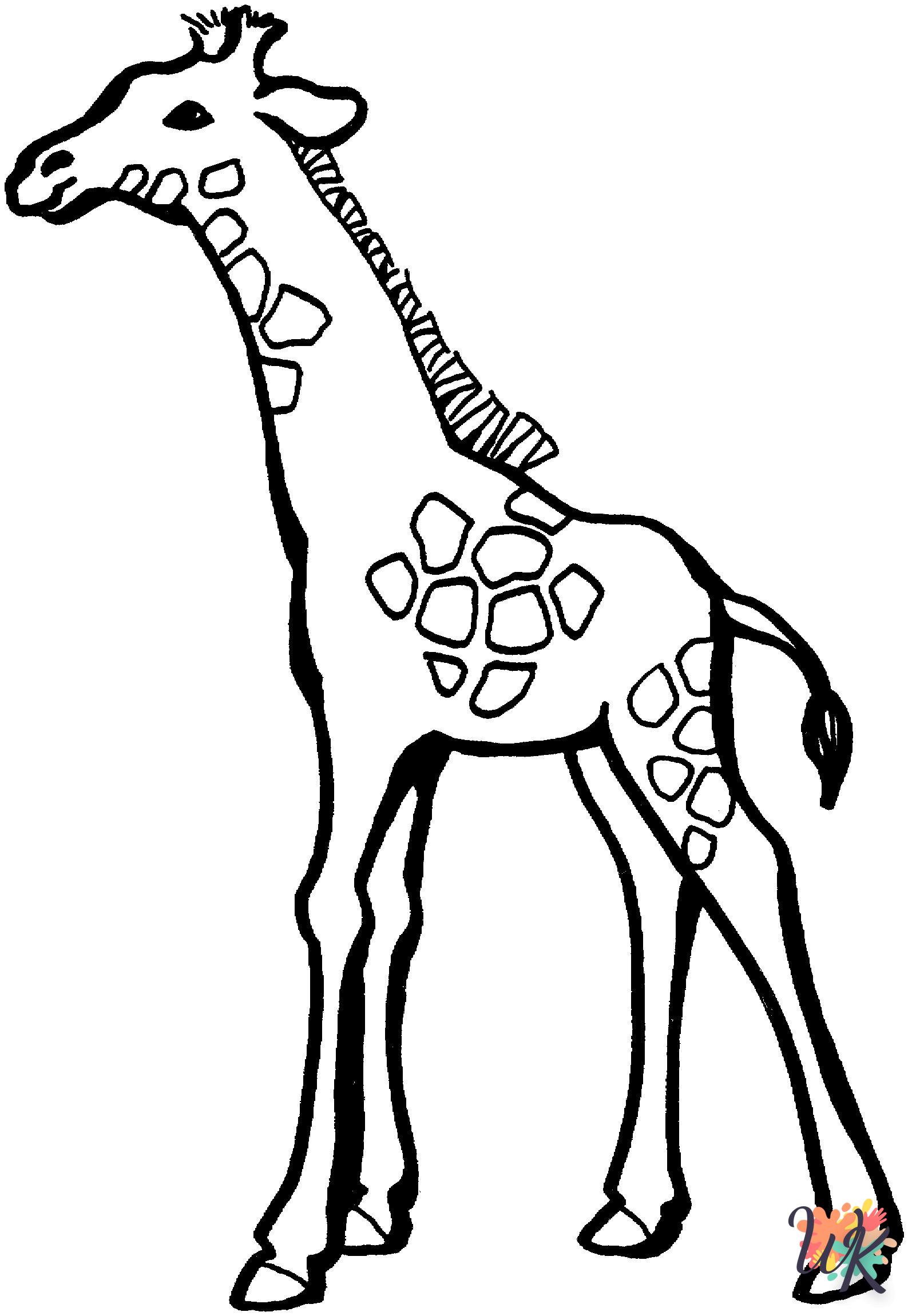 coloriage Girafe  pour enfants