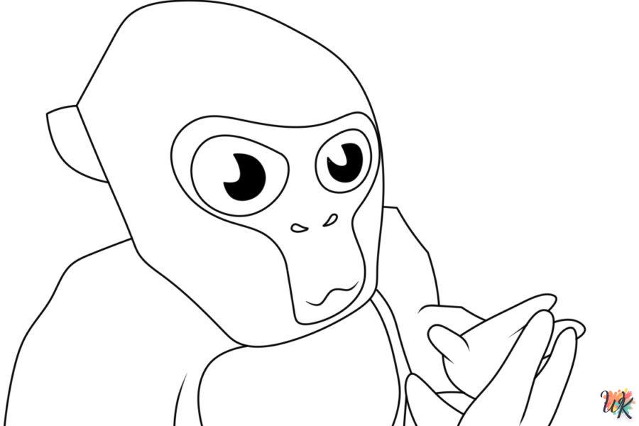 coloriage Gorilla Tag  a dessiner en ligne