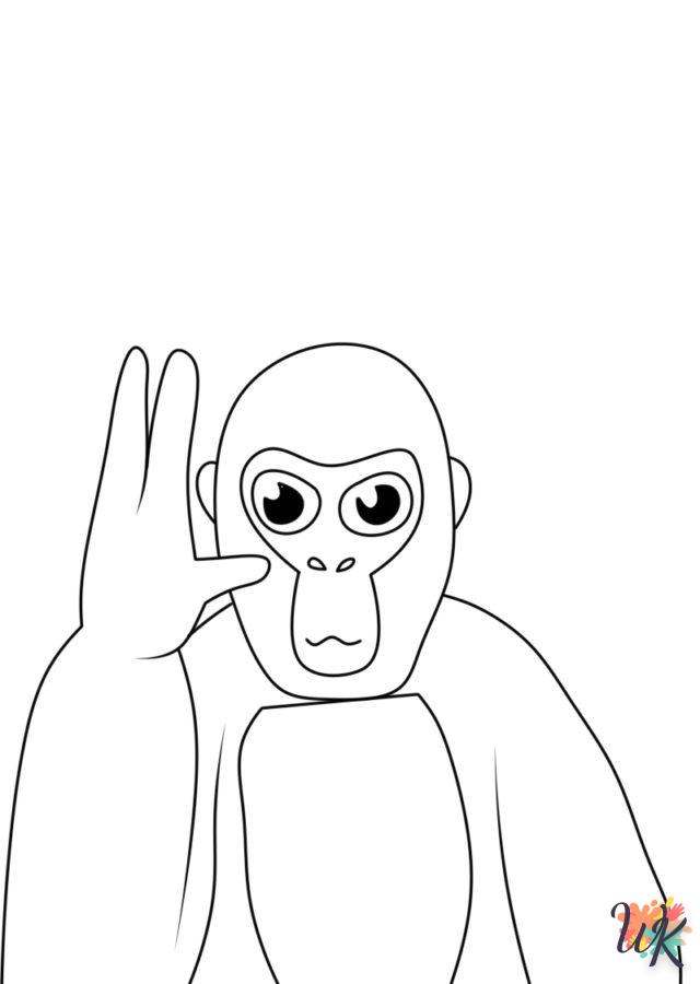 coloriage Gorilla Tag  en ligne gratuit