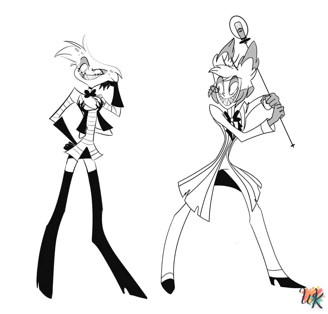 image de coloriage Hazbin Hotel  pour enfant