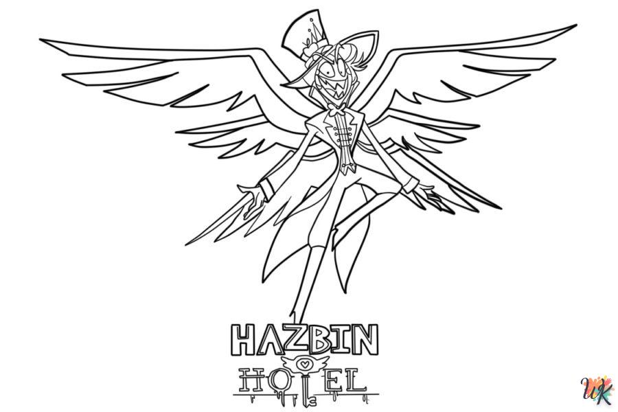 coloriage Hazbin Hotel  à imprimer pour enfant de 8 ans