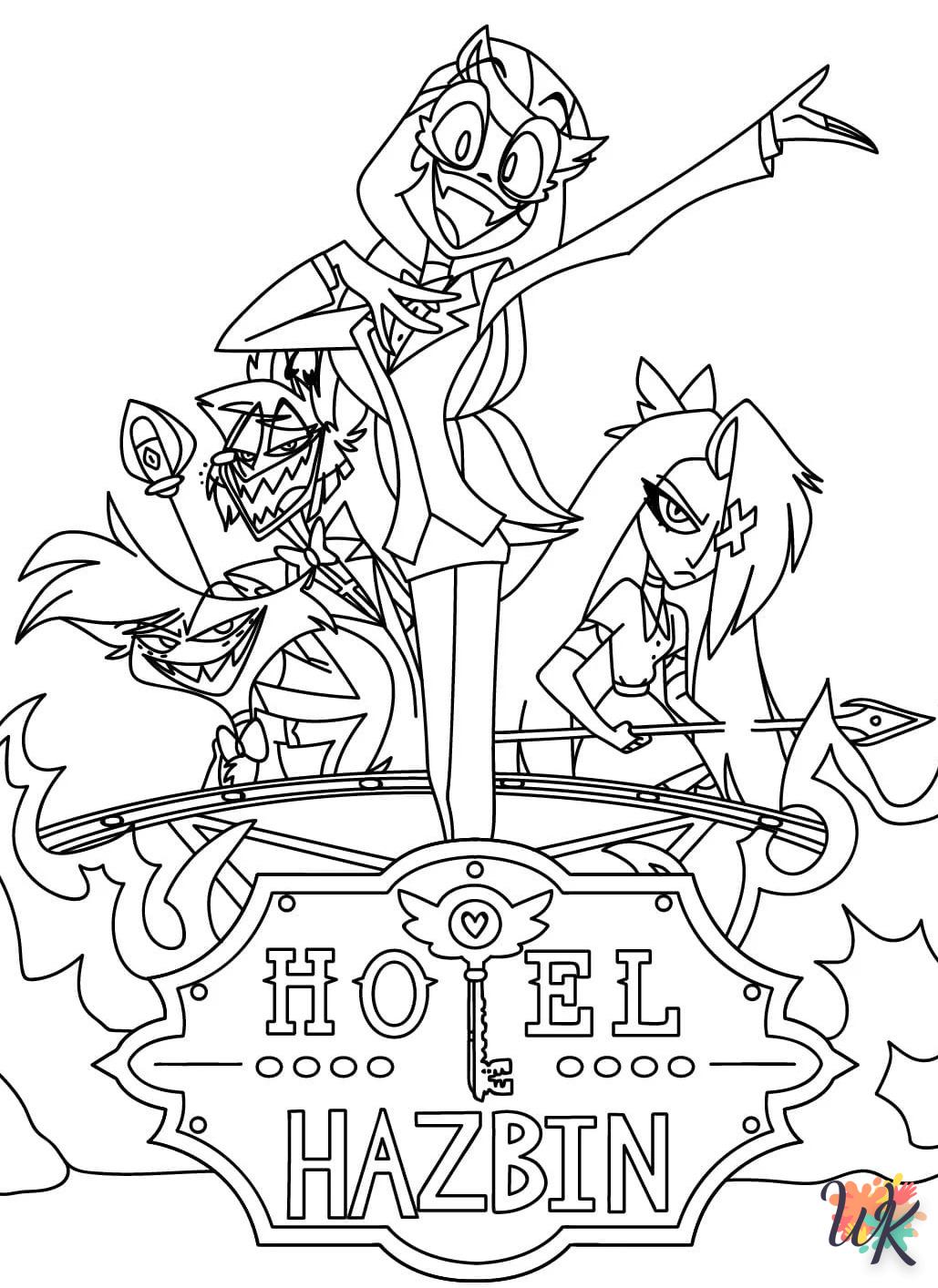 coloriage Hazbin Hotel  sonic en ligne gratuit à imprimer