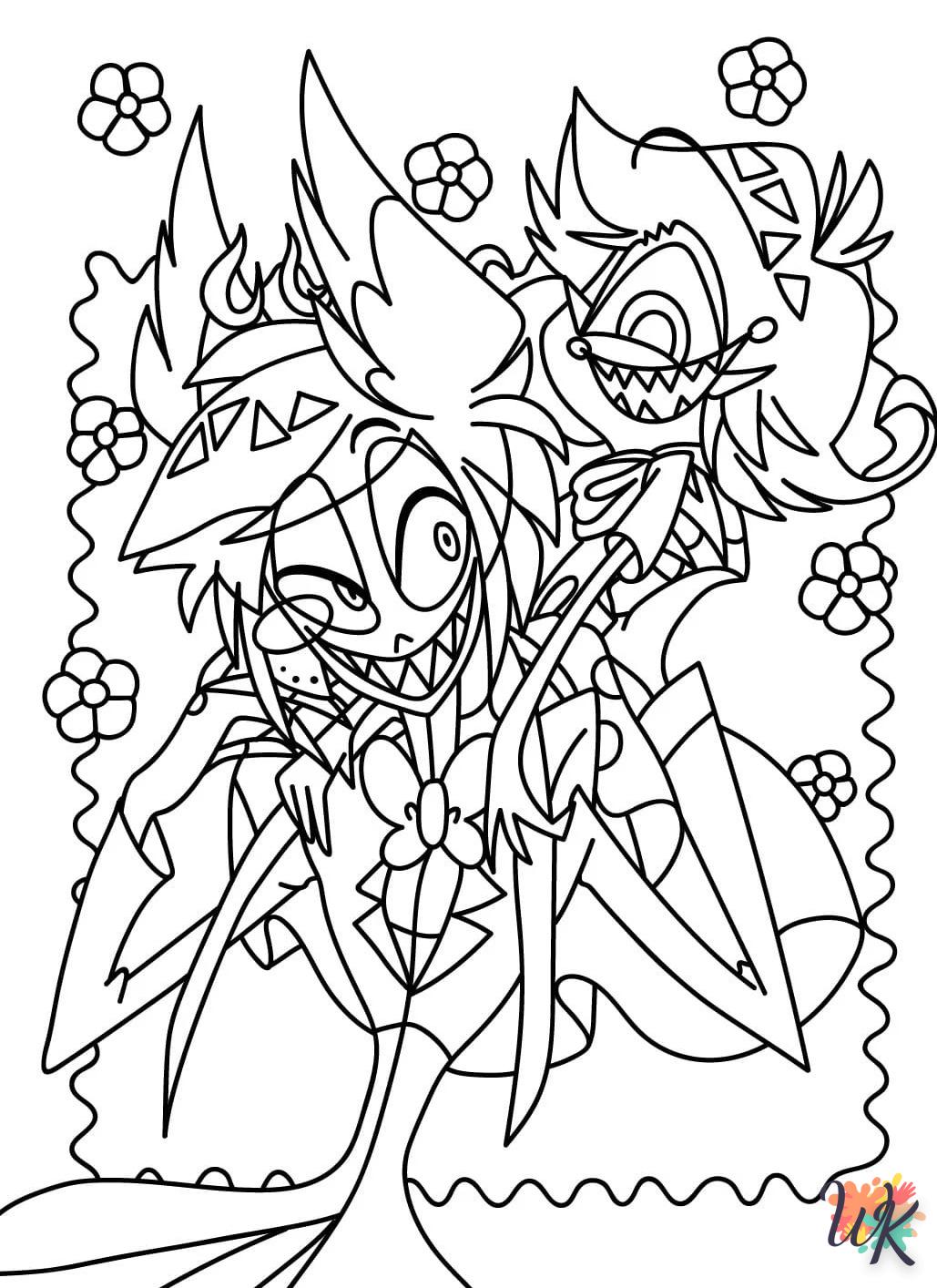 coloriage Hazbin Hotel  pour bebe a imprimer