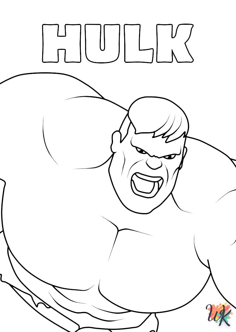 coloriage Hulk  à imprimer pdf gratuit