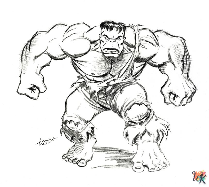 à imprimer coloriage Hulk