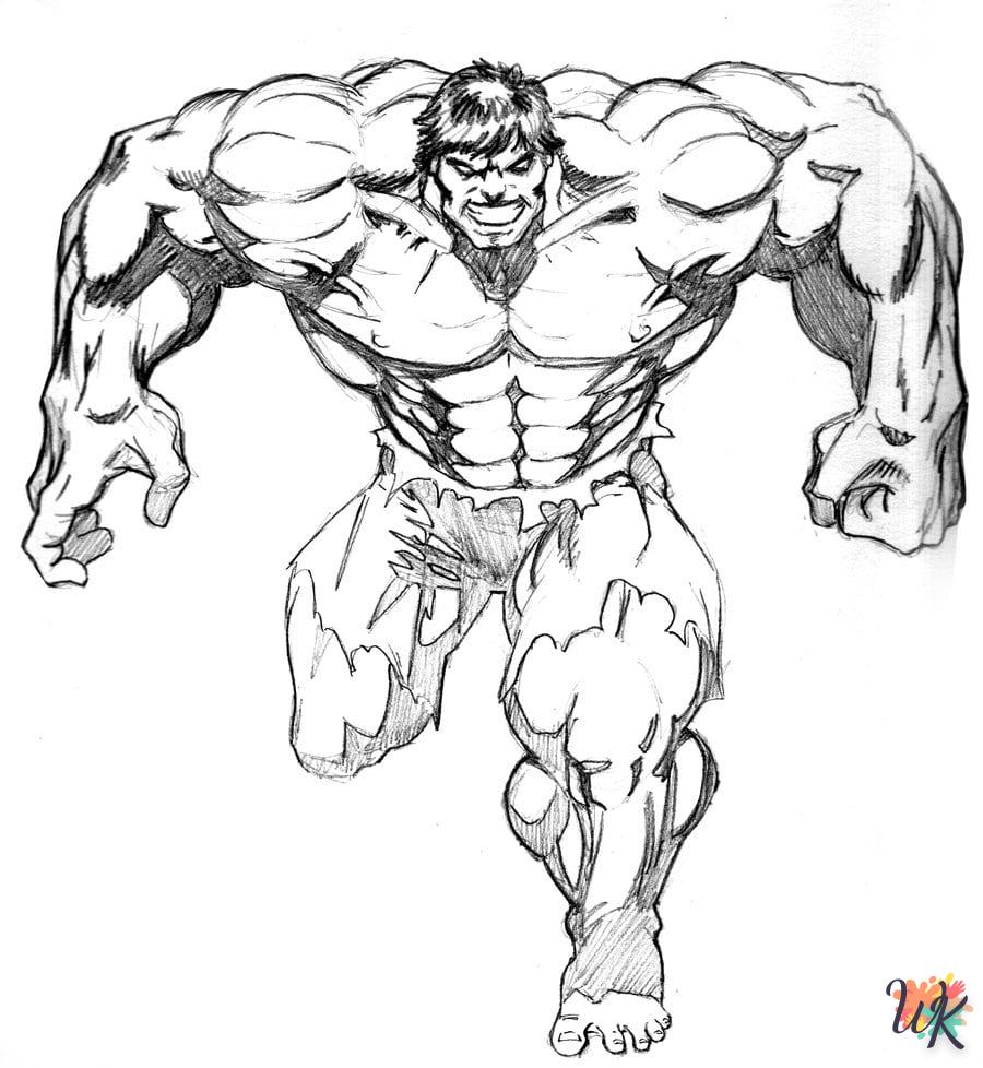 coloriage Hulk  a imprimer