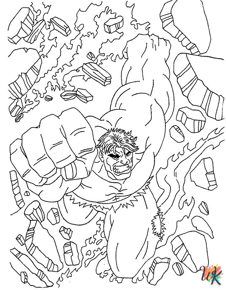 coloriage Hulk  à imprimer gratuitement