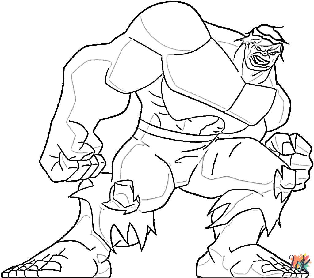 coloriage Hulk  à colorier en ligne gratuit