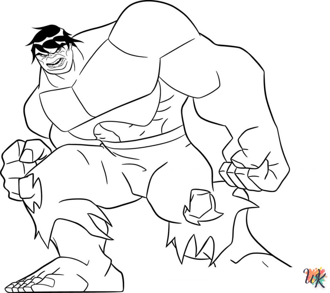 coloriage Hulk  à colorier en ligne