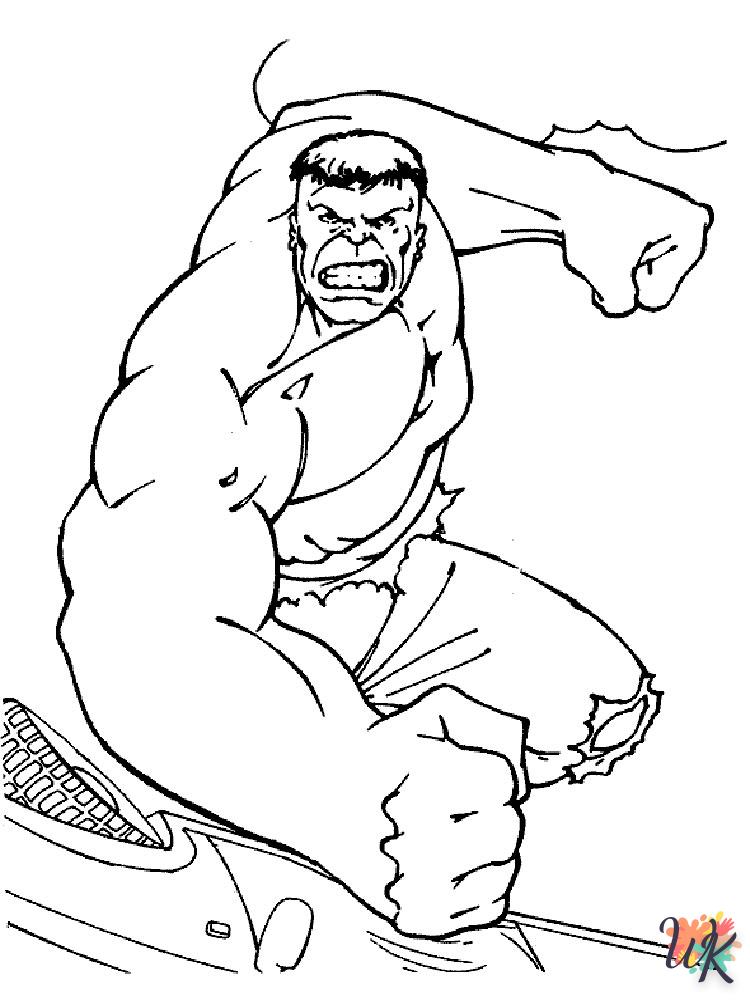 à imprimer coloriage Hulk