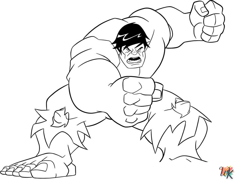 coloriage Hulk  bebe à imprimer