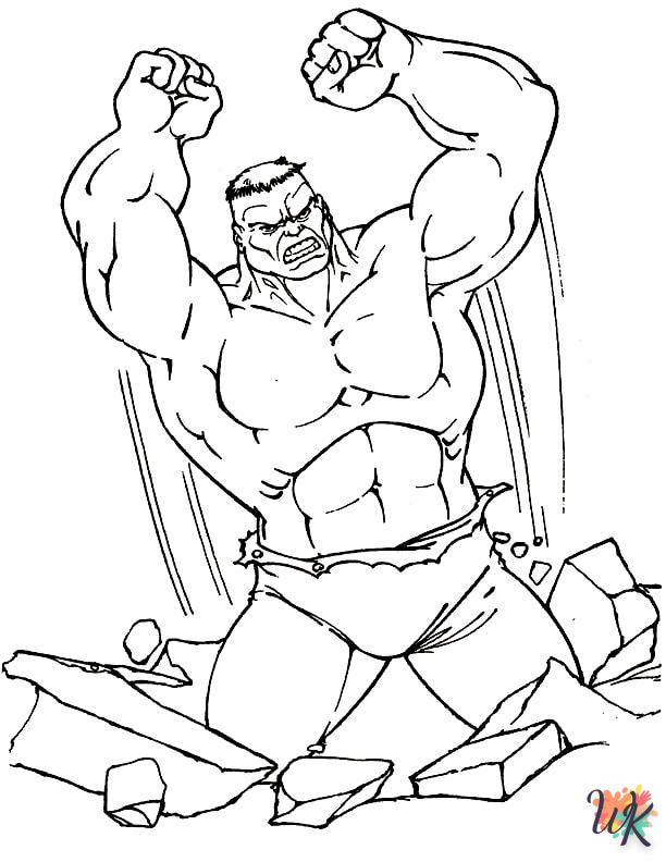 coloriage Hulk  à colorier en ligne gratuit