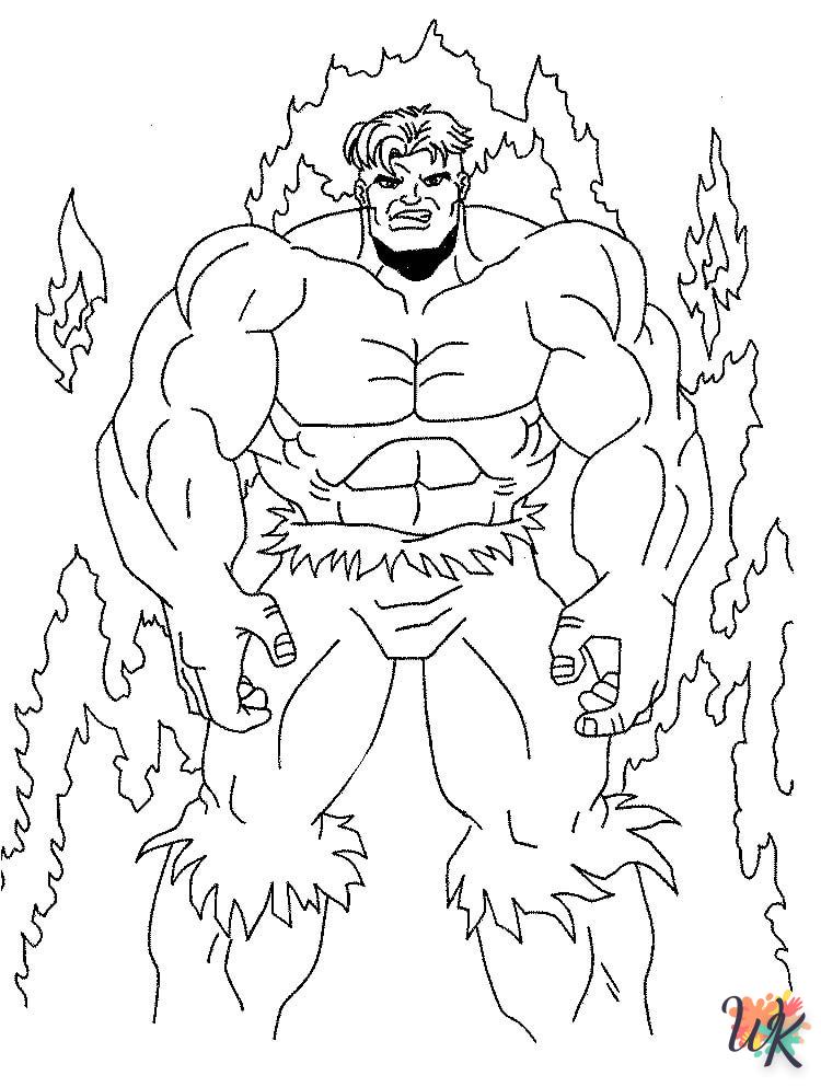 coloriage Hulk  a colorier en ligne