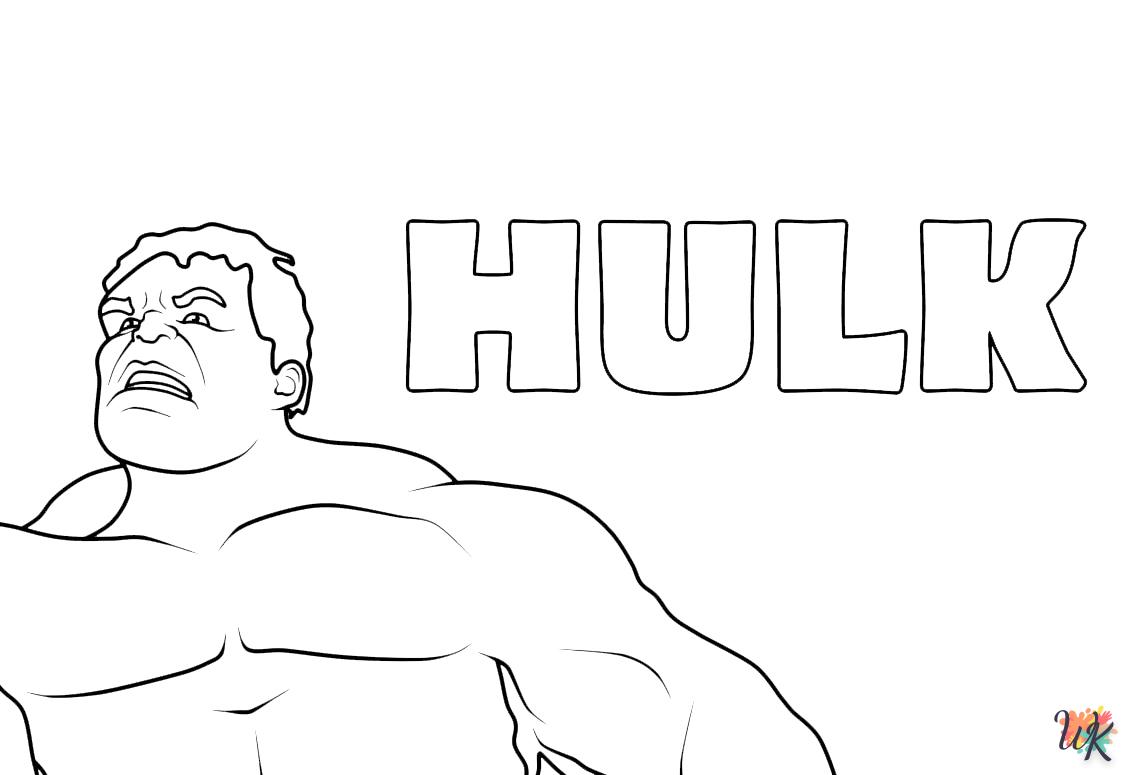 alphabet coloriage Hulk  en ligne