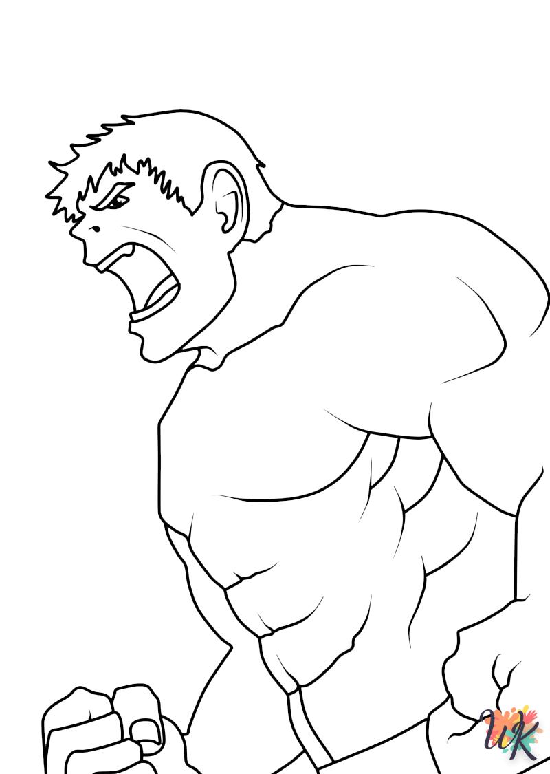 coloriage Hulk  pour enfant à imprimer