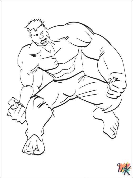 coloriage Hulk  pour enfant a imprimer