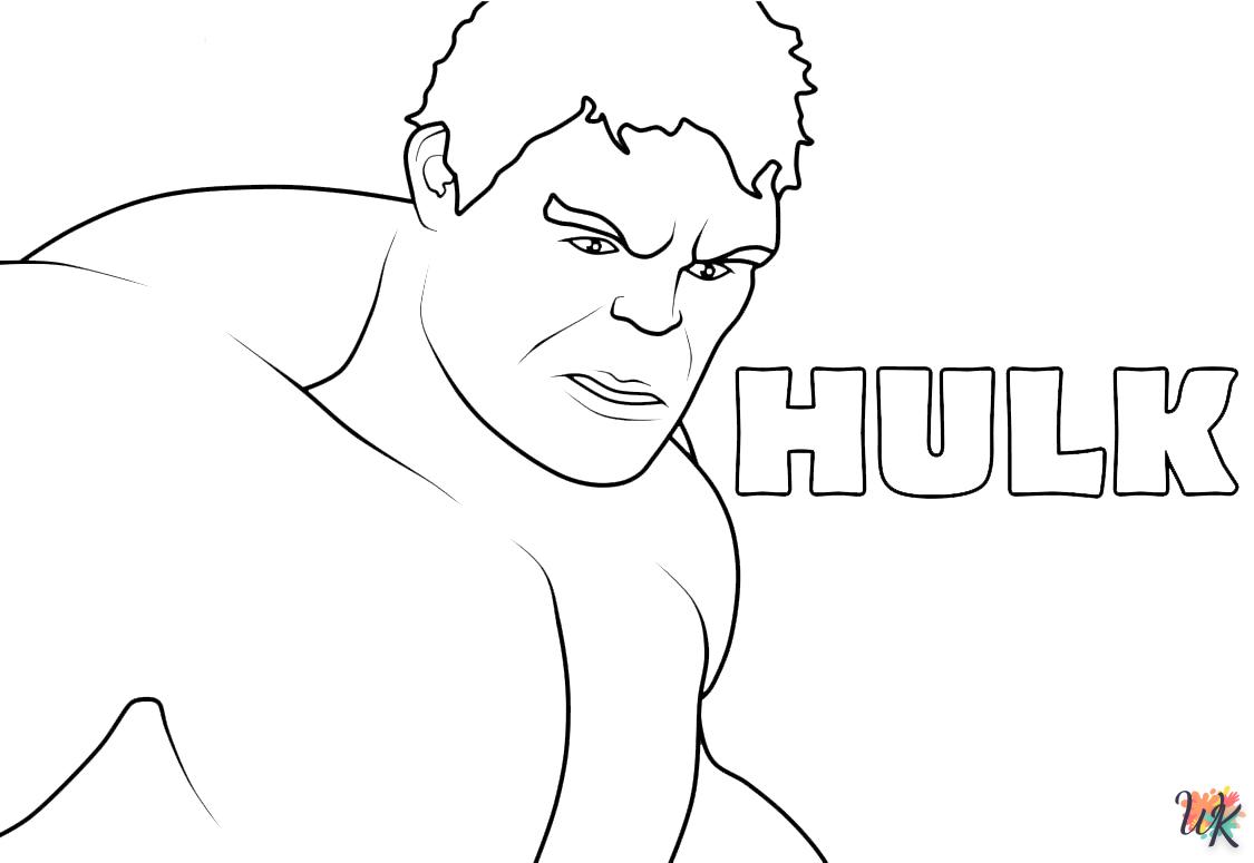 coloriage Hulk  enfant 2 ans a imprimer