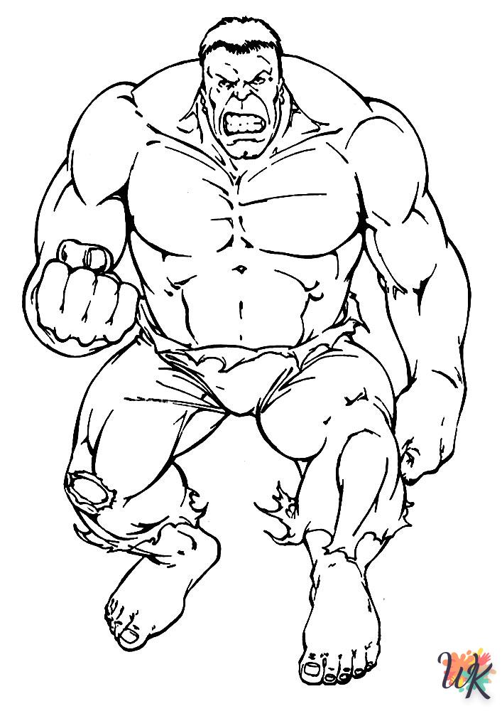 coloriage Hulk  enfant 8 ans a imprimer