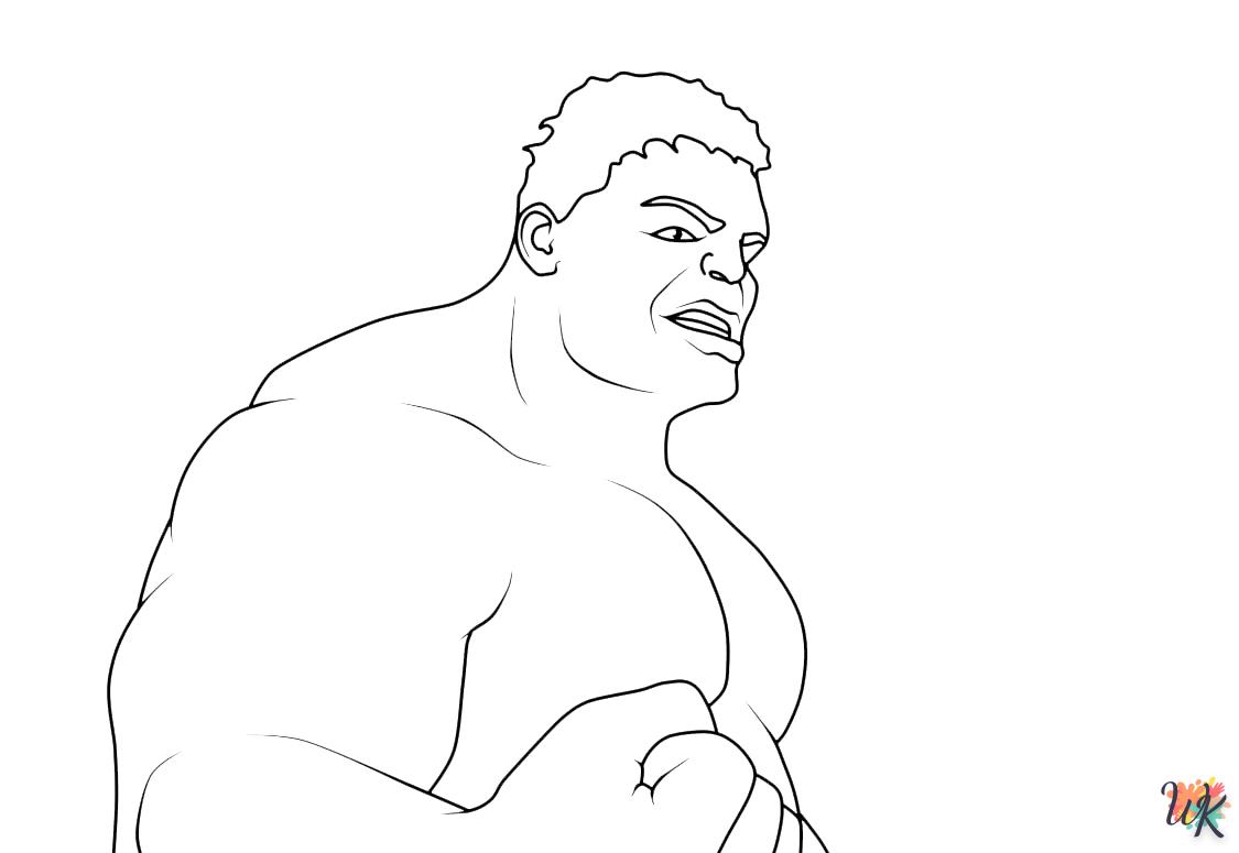 coloriage Hulk  educatif pour enfant