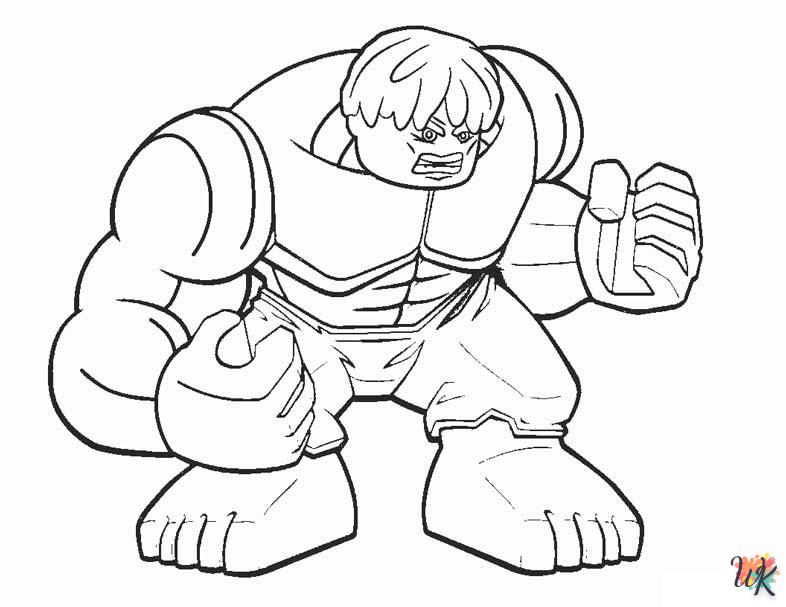 coloriage Hulk  à imprimer kawaii