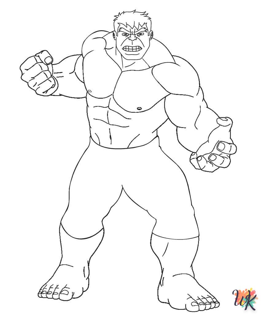 coloriage Hulk  et dessins