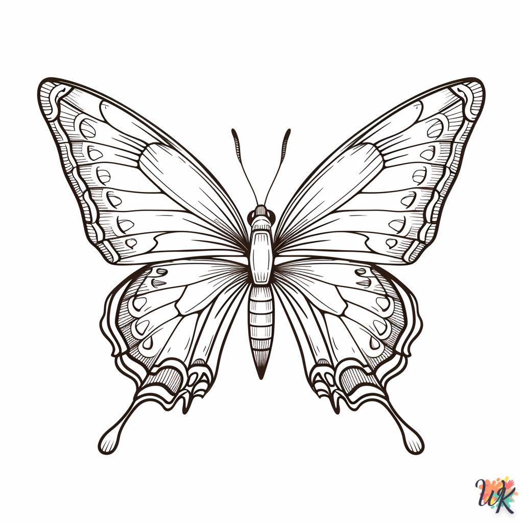 dibujos para colorear del ciclo de vida de las mariposas