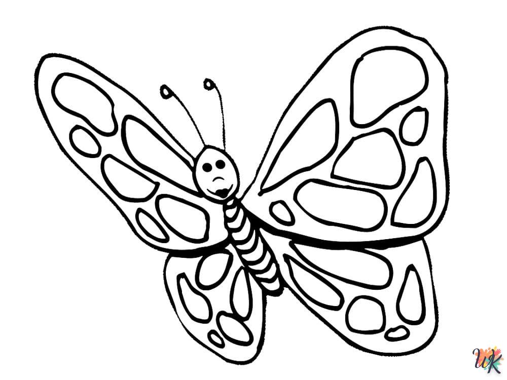 coloriage Papillon  gratuit à imprimer