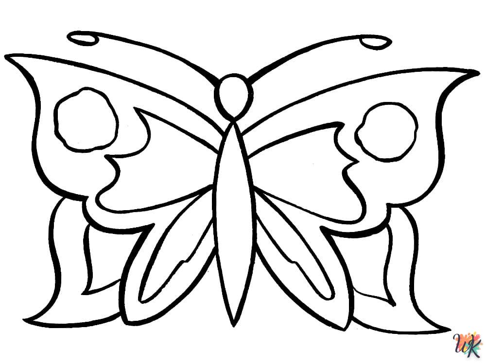 coloriage Papillon  de pour enfants