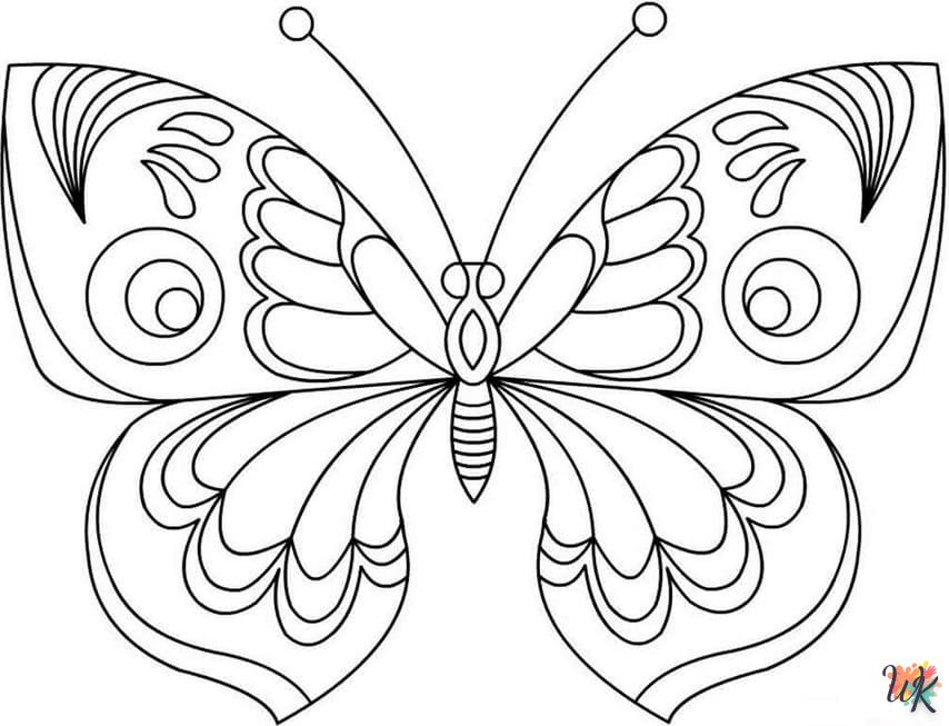 activité coloriage Papillon  en ligne