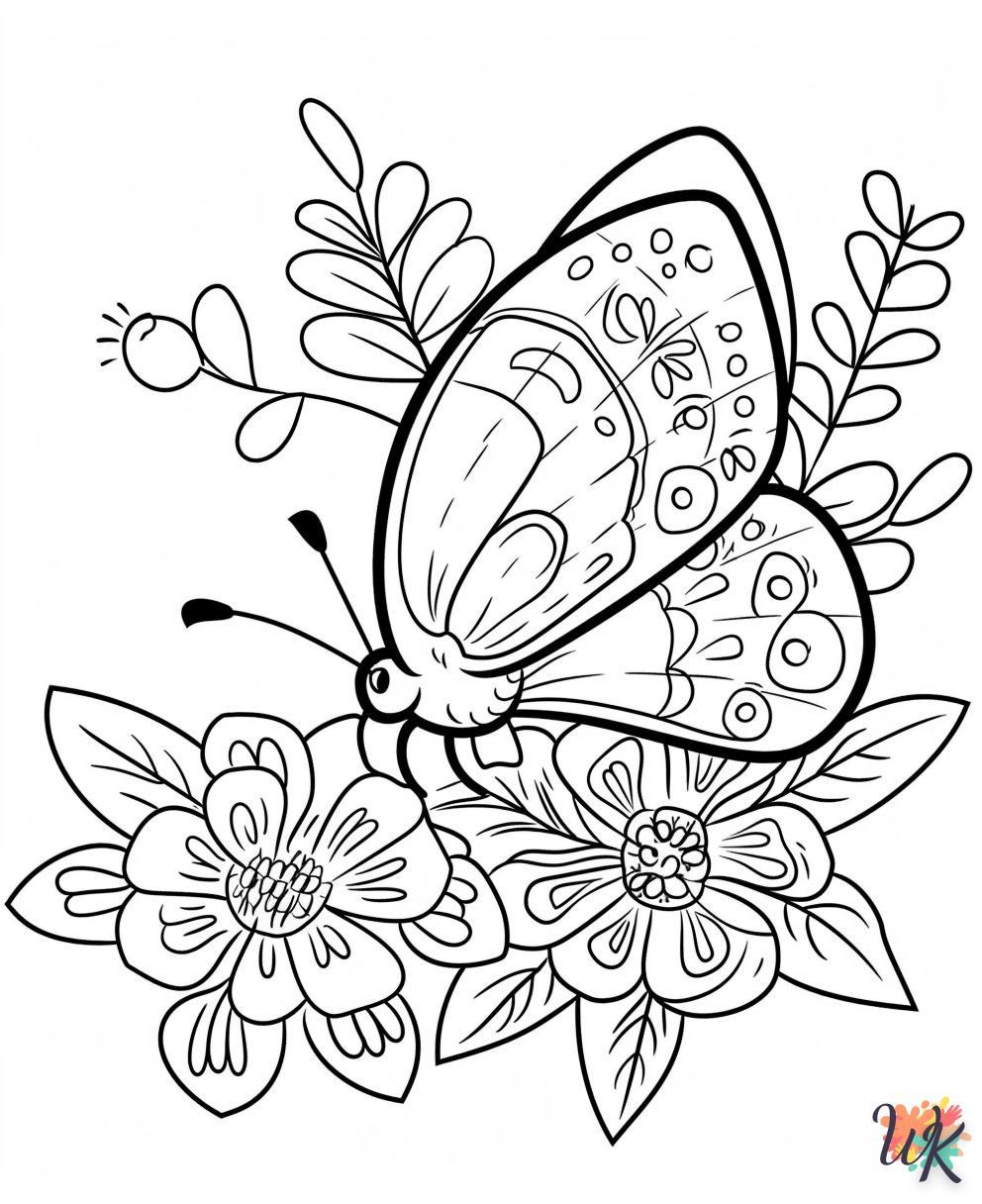 coloriage Papillon  en ligne 8 ans