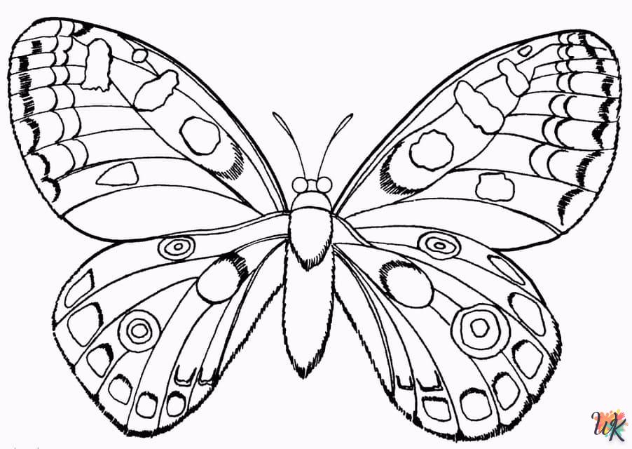 coloriage Papillon  à imprimer pour enfant de 2 ans