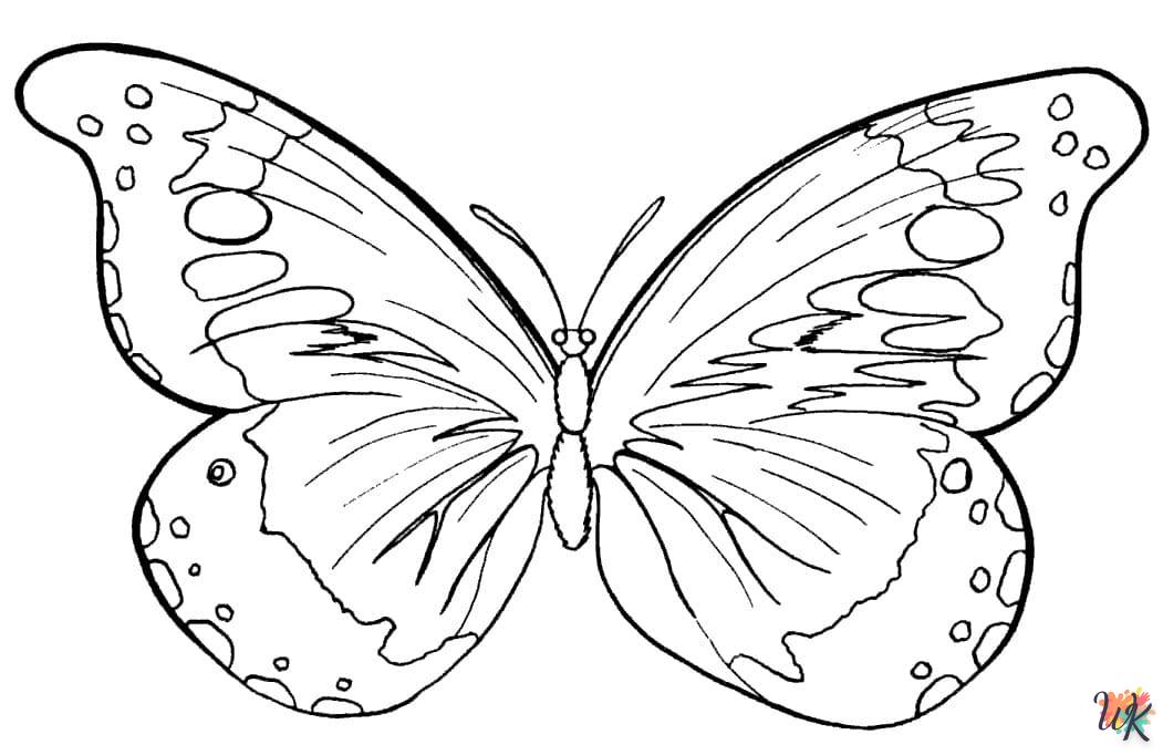 coloriage Papillon  pour enfant gratuit