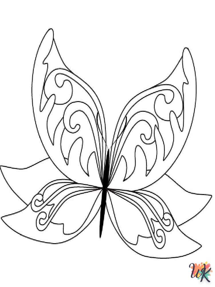 coloriage Papillon  licorne en ligne gratuit à imprimer