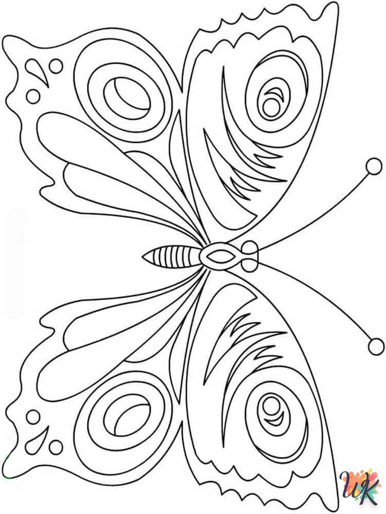 coloriage Papillon  à imprimer pdf