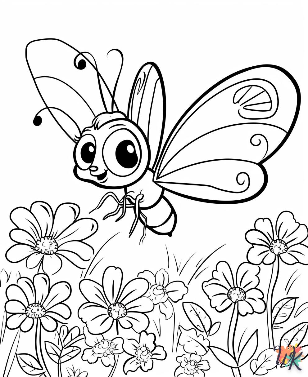 coloriage Papillon  enfant 7 ans a imprimer