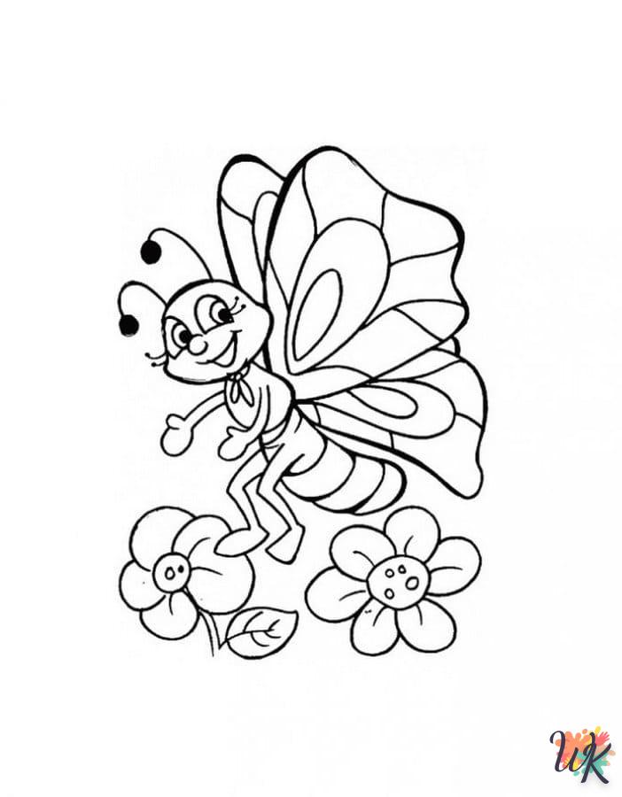 coloriage Papillon  à imprimer pdf