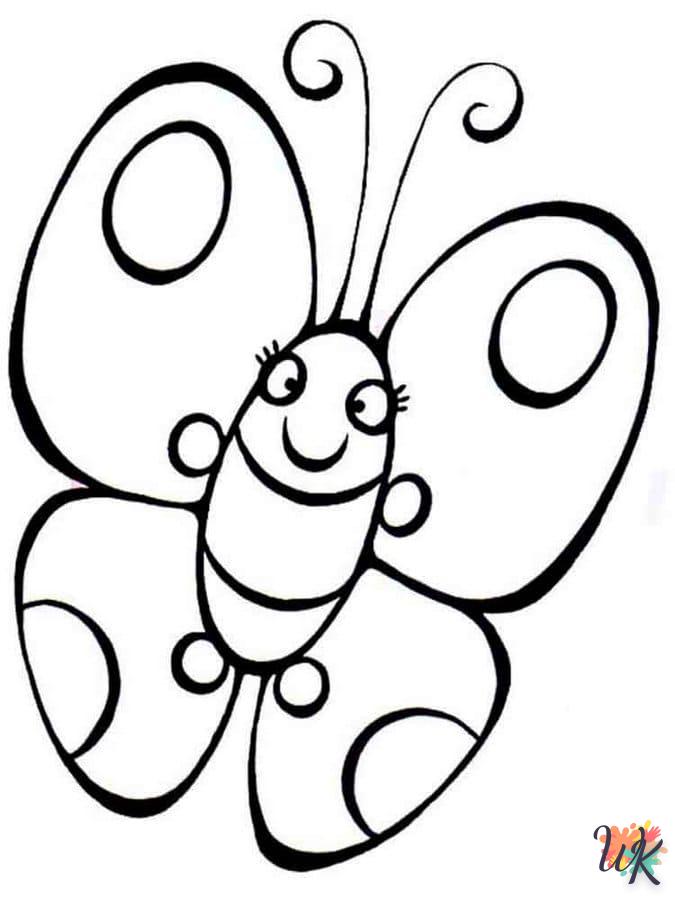 coloriage Papillon  licorne en ligne gratuit à imprimer