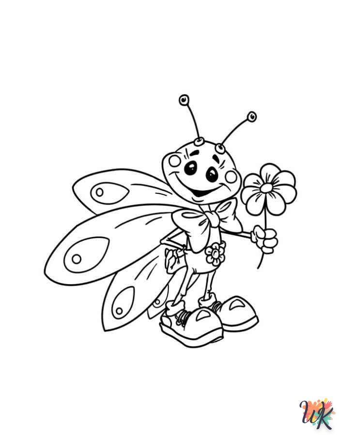 image pour coloriage Papillon  enfant