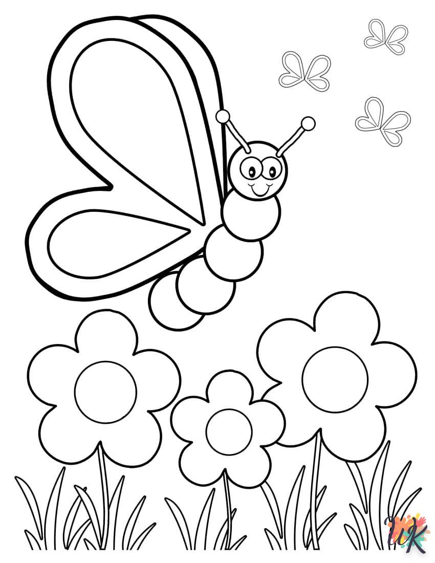 coloriage Papillon  à imprimer pdf gratuit