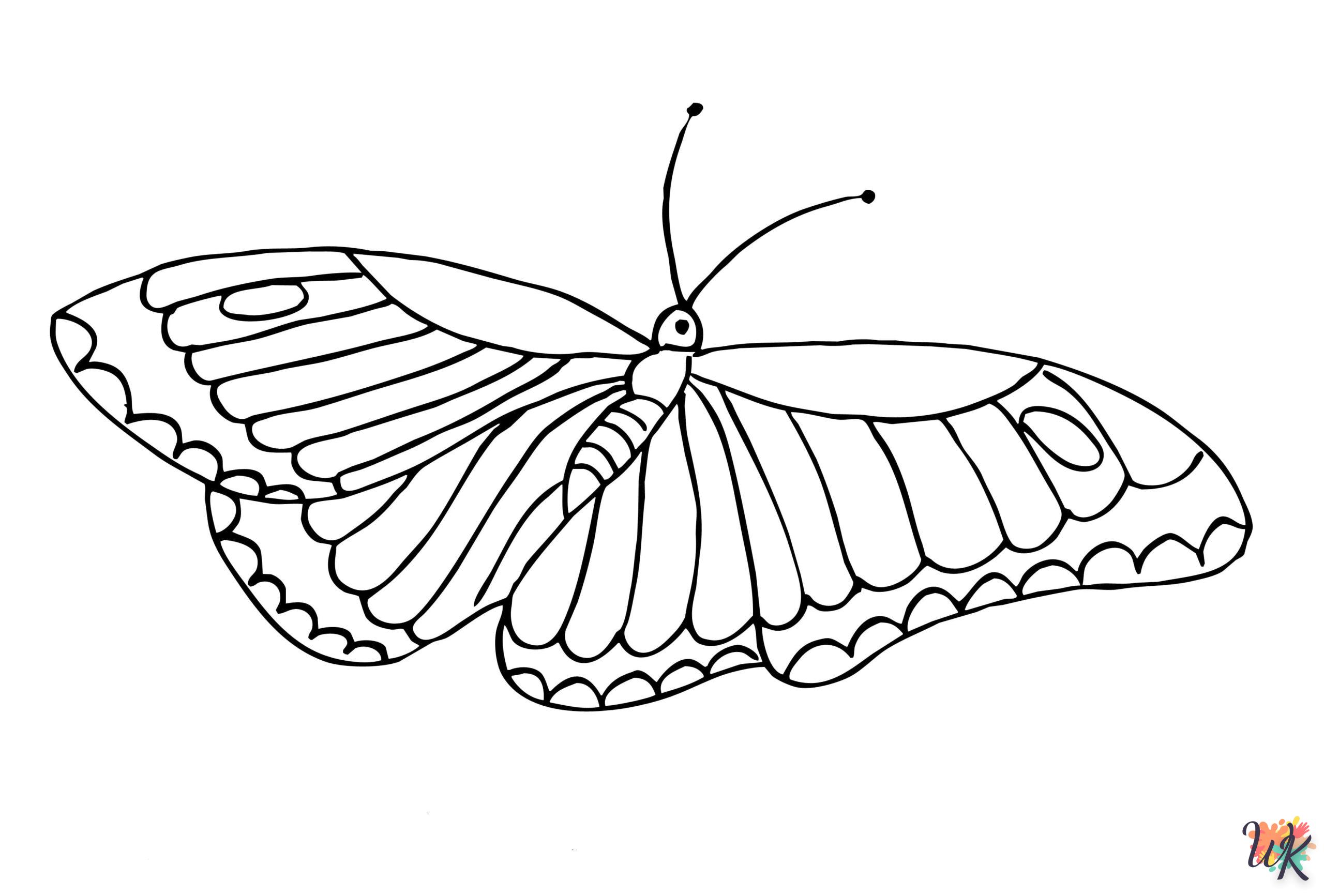 coloriage Papillon  de pour enfants