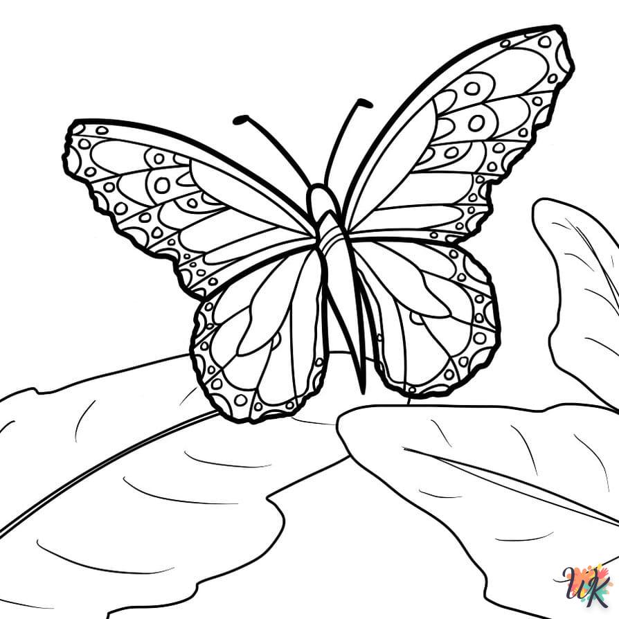 coloriage Papillon  enfant à imprimer