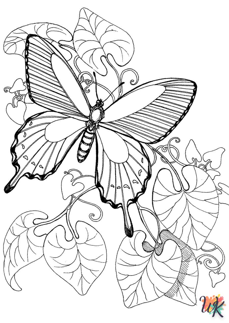 coloriage Papillon  bebe à imprimer