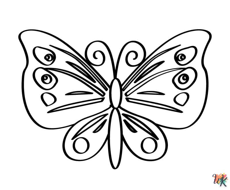 coloriage Papillon  enfant 4 ans a imprimer