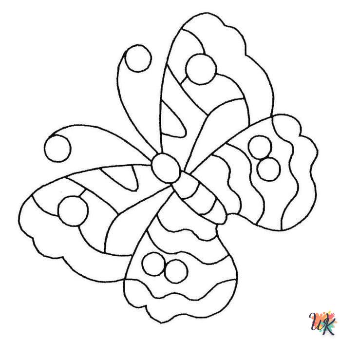 coloriage Papillon  à imprimer pour enfant de 10 ans