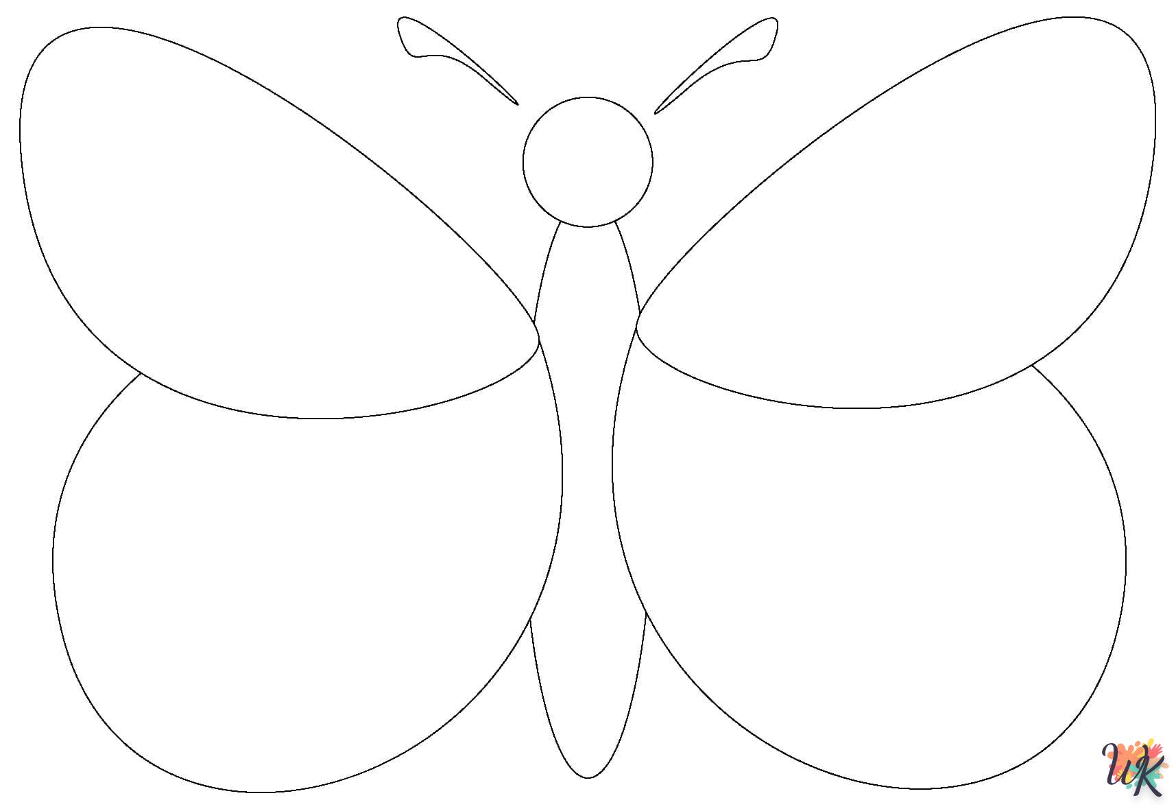 coloriage Papillon  à imprimer pdf gratuit